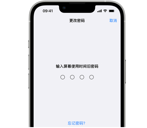 深圳iPhone屏幕维修分享iPhone屏幕使用时间密码忘记了怎么办 