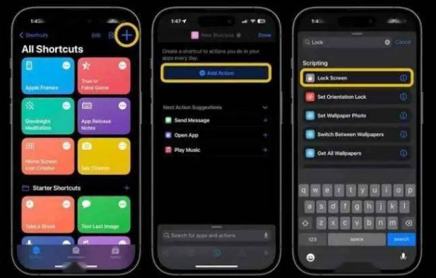 深圳苹果14锁屏维修店分享iPhone14升级iOS16.4后如何创建锁屏快捷方式 