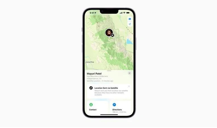 深圳苹果14维修分享iPhone14系列中 FindMy功能通过卫星分享位置方法教程 